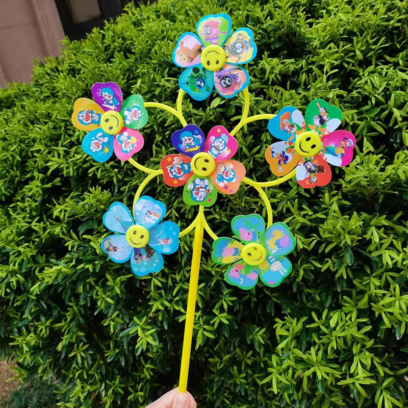 卡通发光六轮风车儿童玩具春游户外地推小礼品夜市摆地摊,玩具/童车/益智/积木/模型,风车,淘宝优惠券,粉丝福利购,淘宝优惠卷