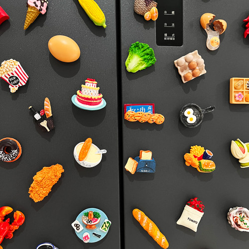 冰箱贴磁贴3d立体仿真食玩装饰