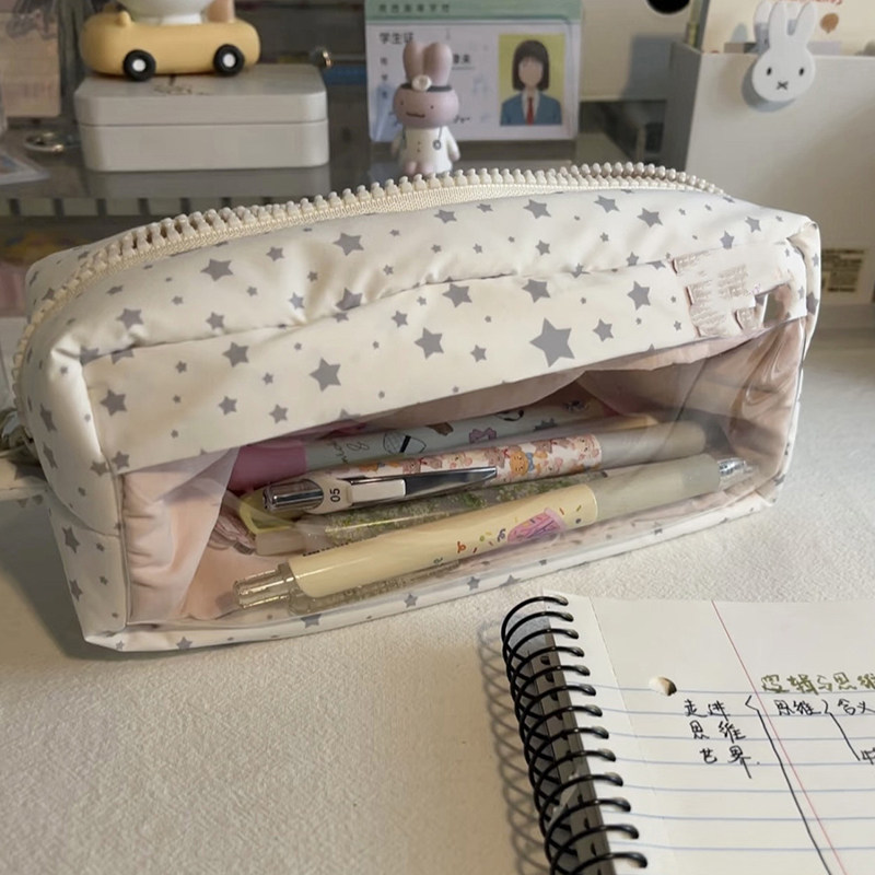 韩版ins粉色高颜值大容量痛包笔袋可爱女生小初中学生收纳文具盒,文具电教/文化用品/商务用品,笔袋,淘宝优惠券,粉丝福利购,淘宝优惠卷