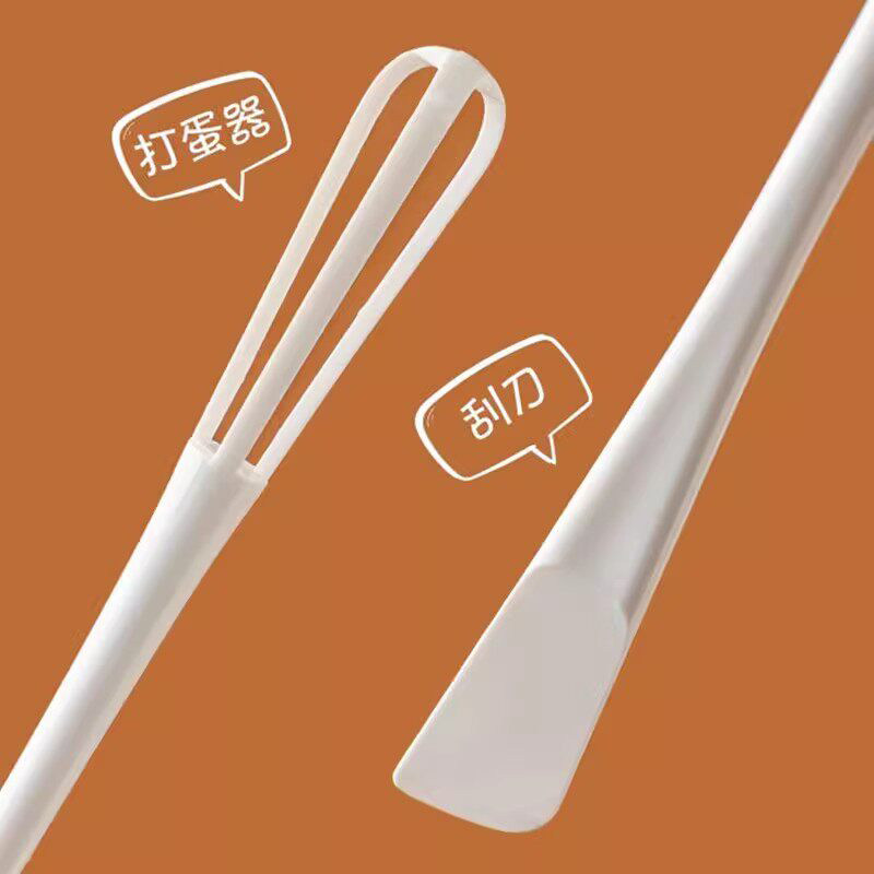 手动打蛋器搅拌器带刮刀多功能迷你小型奶油奶泡机长柄搅拌棒