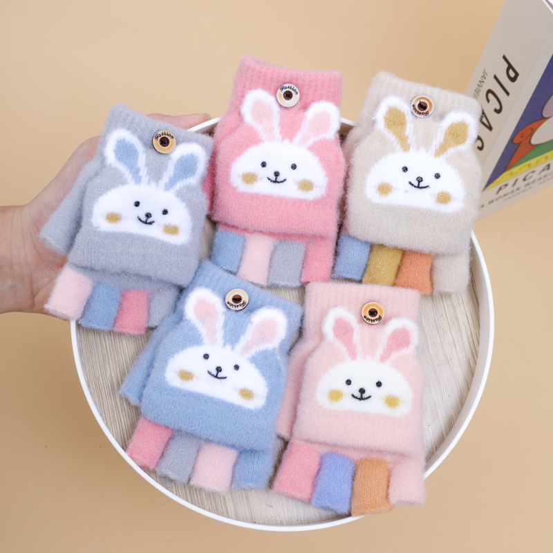 儿童手套针织分指冬季防冻男女宝