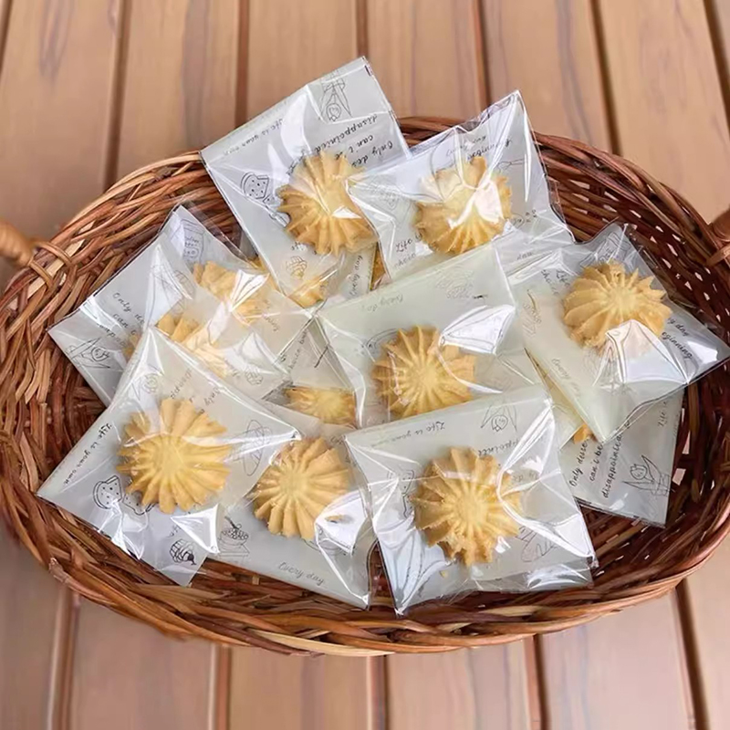 饼干雪花透明包装袋曲奇烘焙自封