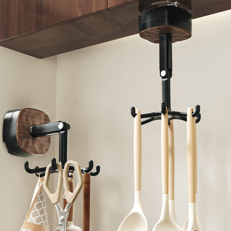 厨房旋转挂钩无痕免打孔墙上吸盘