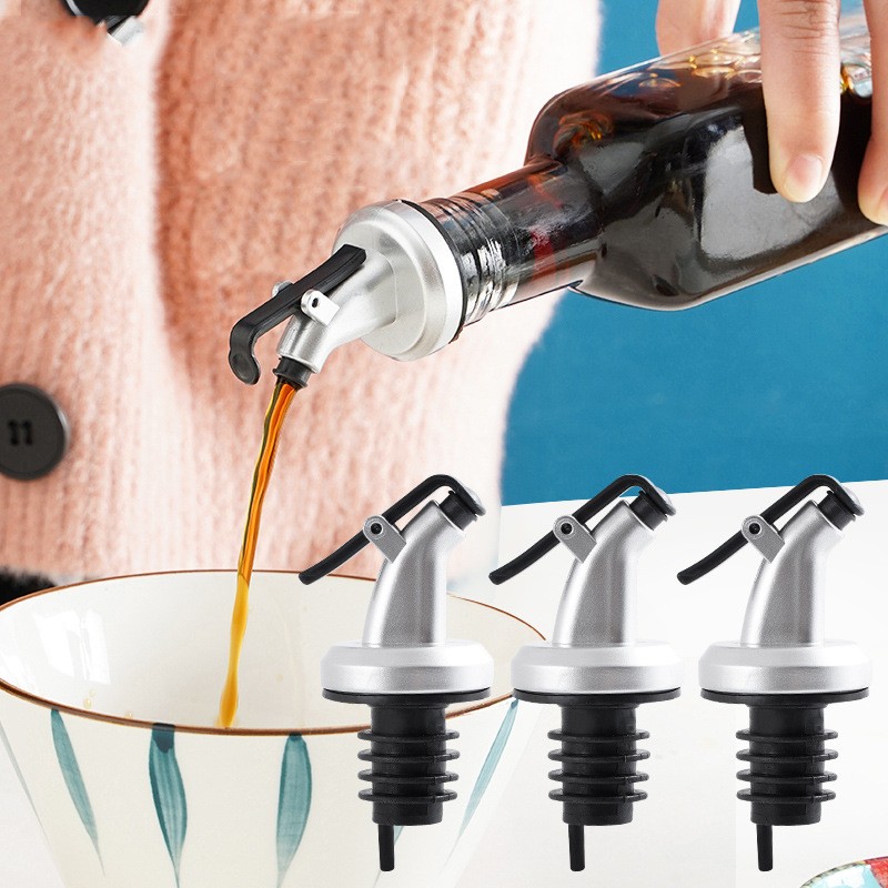 油瓶倒油嘴油瓶塞厨房按压式导油嘴塑料倒酱油瓶盖酱油瓶头