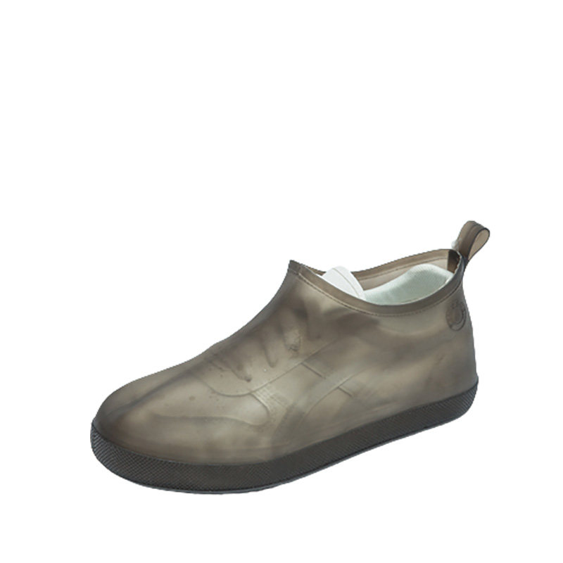 MEN AND WOMEN ADULT SILICONE SHOE COVERS WATERPROOF RAINY DAYS THICKENED NON-SLIP WEAR-RESISTANT BOTTOM PVC RAIN BOOTS COVER RAIN BOOTS