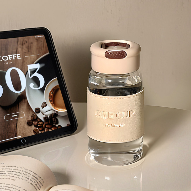 2026新款水杯女生高硼硅玻璃杯便携豆浆牛奶泡茶杯子高颜值大容量