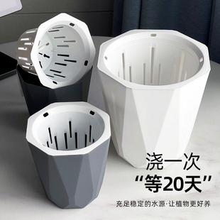 懒人自动吸水花盆绿萝专用多肉吸水花盆塑料室内家用创意自动花盆