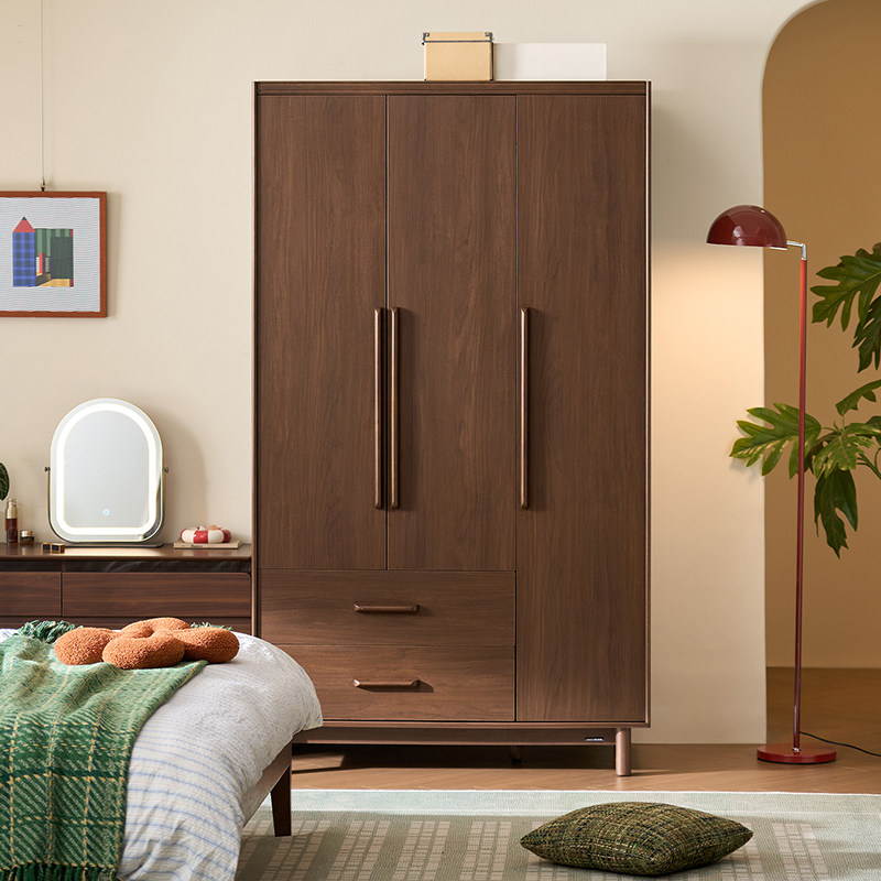 林氏复古衣柜小户型衣服储物柜子卧室两门家用柜2025新款林氏木业,住宅家具,独立衣柜,淘宝优惠券,粉丝福利购,淘宝优惠卷