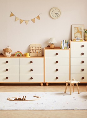 LINSYKIDS五斗柜主卧客厅靠墙儿童收纳储物柜立柜林氏木业家具