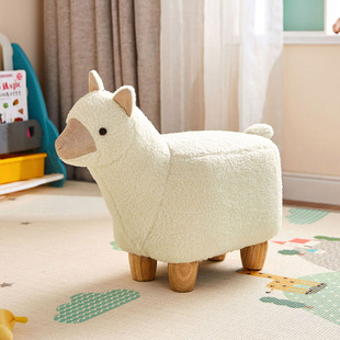 林氏 儿童凳卡通小动物凳子网红宝宝创意小鹿造型座椅LS274木业