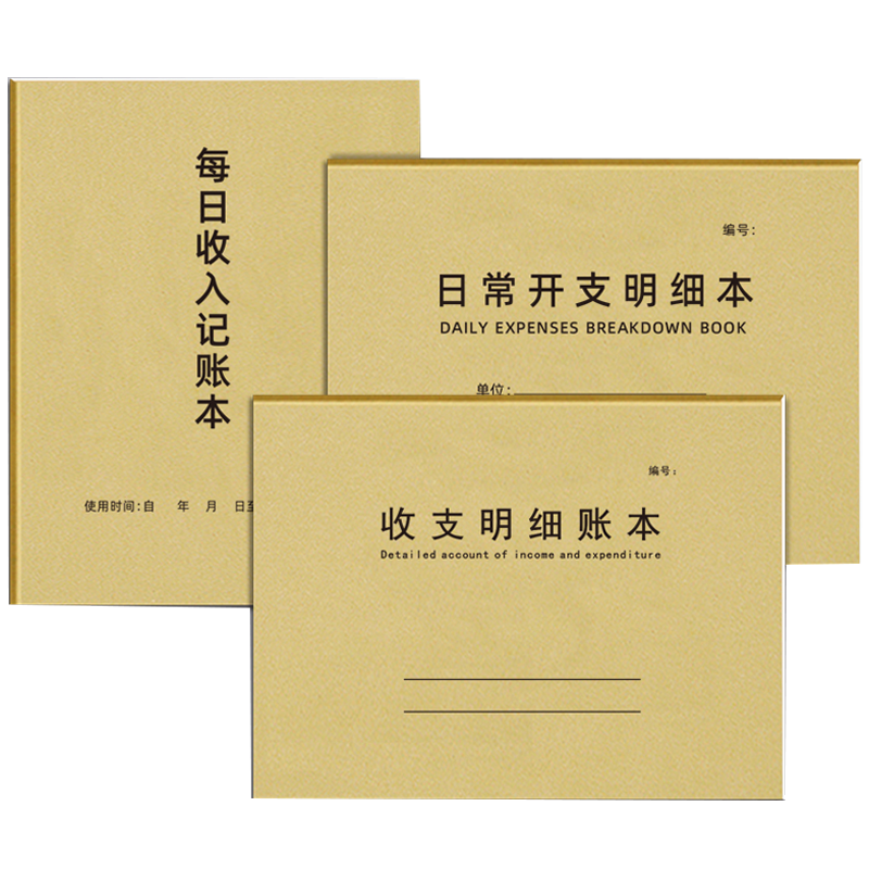 日常开支每日收入收支明细表定制