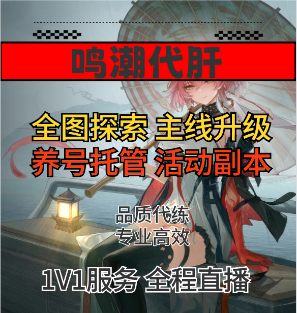 鸣潮低价代肝代练代打地图探索活动任务主线托管养角色刷声骸