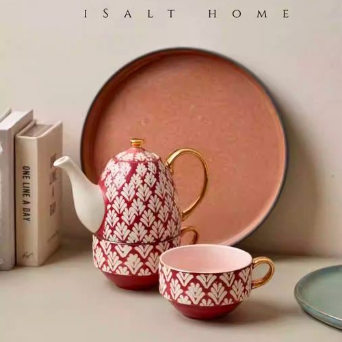 出澳洲T2复古手绘浮雕茶具套装系列茶壶字母壶英式下午茶水壶