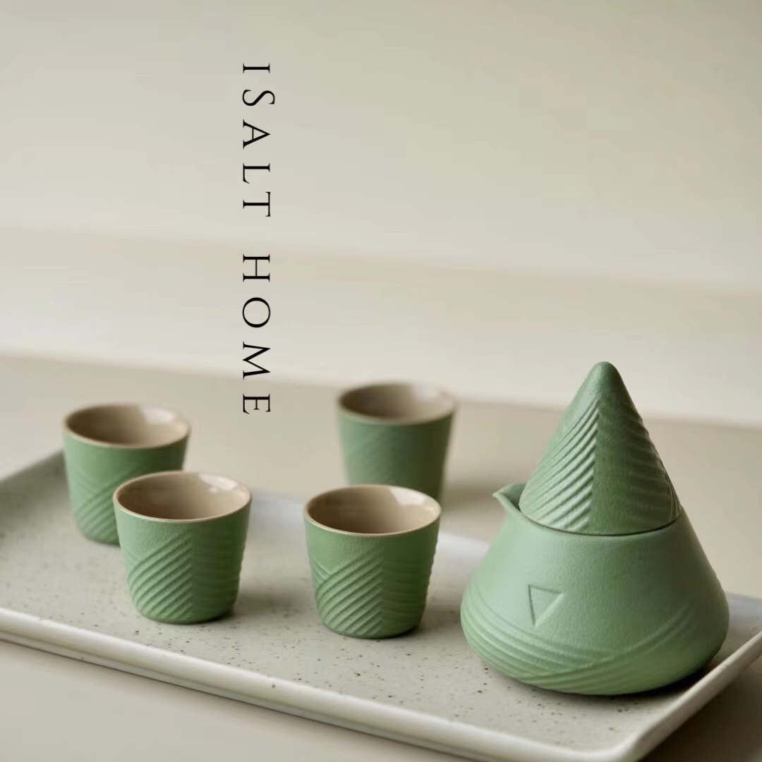 功夫小茶具陶瓷粽子套裝