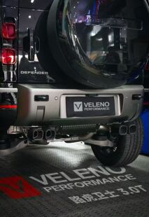 VELENO毒液适用路虎卫士钛合金中尾段汽车排气管声浪改装尾喉阀门