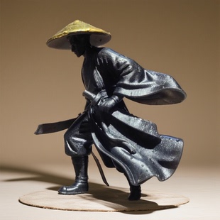 江湖故人古风侠客小摆件情怀刀客人桌面电脑显示器装饰品车内摆件