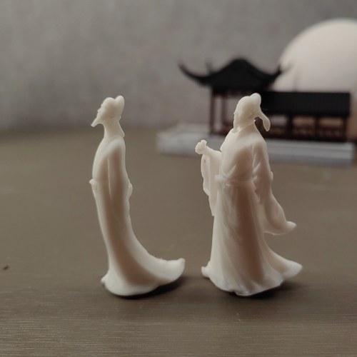 微景观造景杜甫素材假山创意苔藓水族生态瓶鱼缸手工场景古人李白