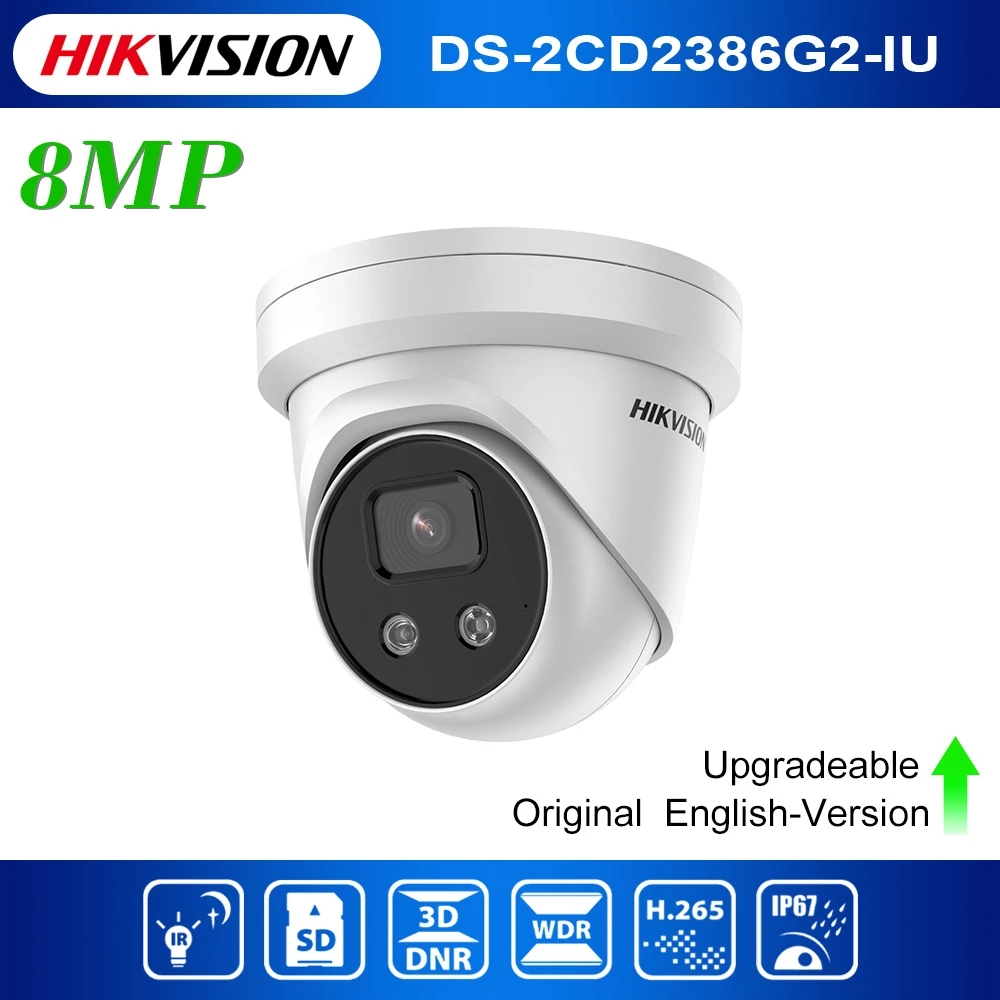 Hikvision DS-2CD2386G2-IU 4K AcuSense Fixed Turret Network