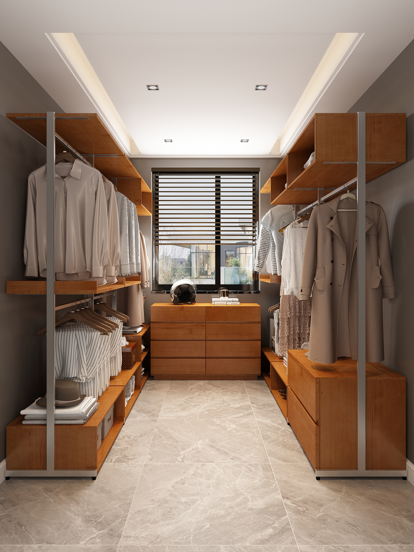 金属衣柜2025新款爆款家用卧室全实木定制钢架壁挂式衣帽间开放式