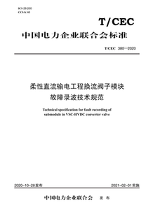 380—2020 CEC 柔性直流输电工程换流阀子模块故障录波技术规范 按需印刷