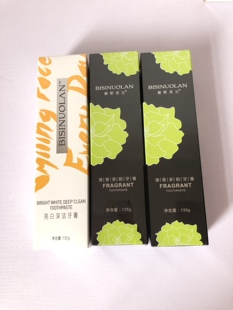 碧斯诺兰茶韵牙膏清新口气亮白牙齿祛牙渍烟渍口臭正品135g