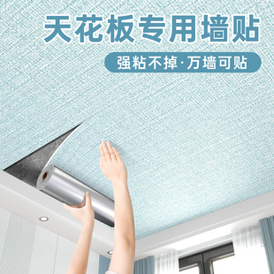 天花板贴纸自粘屋顶吊顶装饰遮丑自装墙纸房顶棚顶隔音客厅墙贴纸