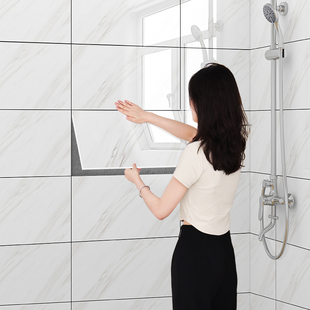 浴室卫生间防水墙贴自粘防潮墙面装 遮丑仿大理石瓷砖贴纸 饰板自装