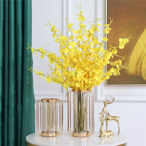 高花瓶插花长枝仿真花价格 高花瓶插花长枝仿真花图片 星期三