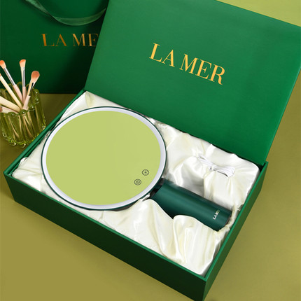 LAMER化妆镜大牌智能美妆镜led带灯补妆镜桌面镜子生日礼物伴手礼