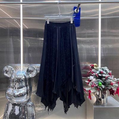 XIWA欧洲站新品BābyChìlling南油高端A字蛋糕裙不规则飘逸纱裙