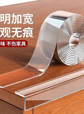 防撞条超薄护角透明桌沿柜门软包防割伤贴墙贴保护条桌椅桌角包边