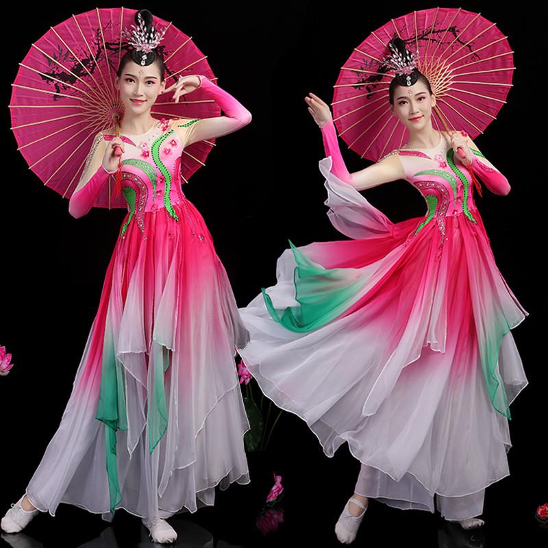 古典舞演出服女飘逸2025新款扇子舞春闺梦古风艺考秧歌服舞蹈服装