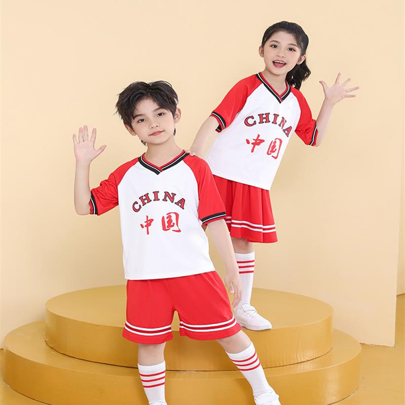 六一儿童节啦啦队合唱演出服幼儿园男女童小学生诗歌朗诵表演服装