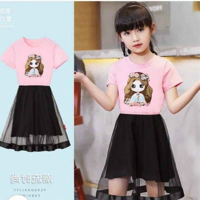 儿童连衣裙热卖纱裙夏装潮流新款女童洋气裙子中大童韩版公主裙A3