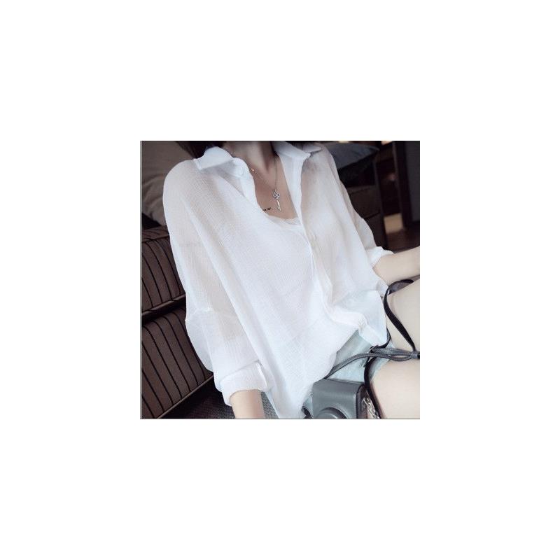 防晒衣2025早春夏季大码女装韩版百搭雪纺薄款衬衫宽松空调衫薄外