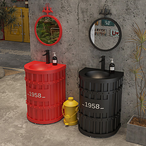 铁艺工业风创意民宿酒吧洗手台