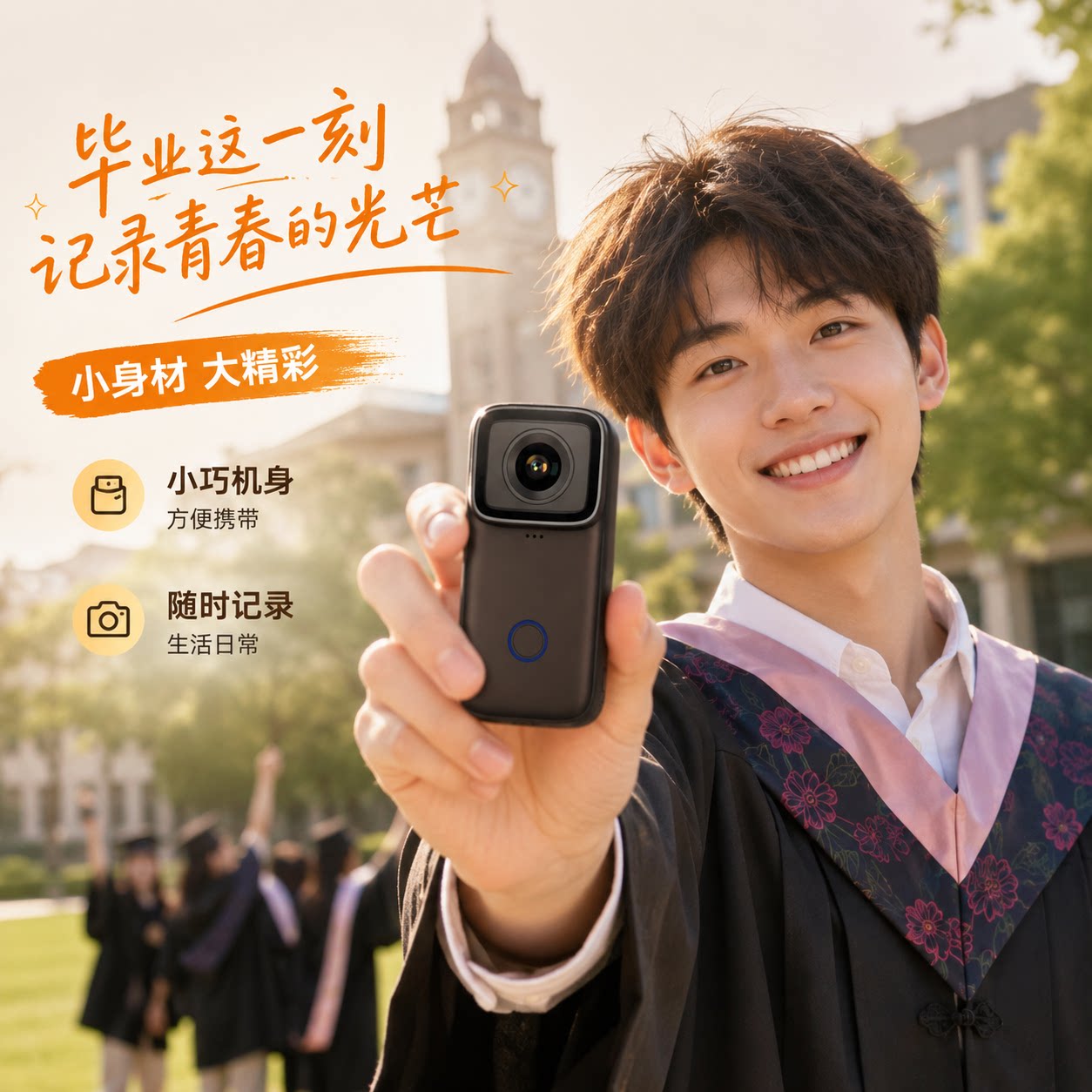 【毕业季】SJCAM速影C200拇指运动相机校园毕业旅游vlog非360全景图片