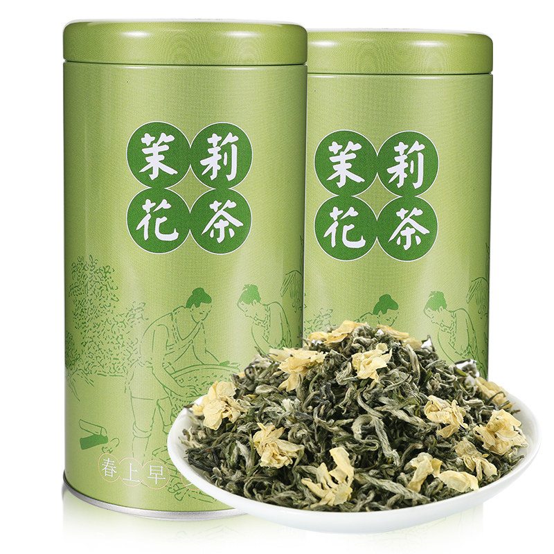 茉莉花茶2026新茶叶绿茶高端特级浓香型甘露飘雪四川蒙顶山茶250g
