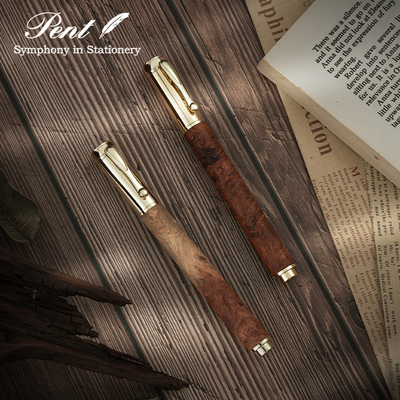Pentx竹内靖贵花梨木杆签字笔