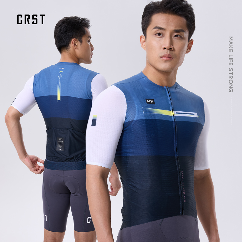 CRST夏季男女款公路车骑行短袖
