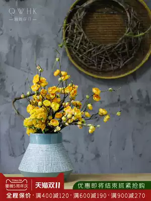 New Chinese Zen simulation flower ornaments high-end dining table coffee table floral decoration silk flower indoor living room fake flower