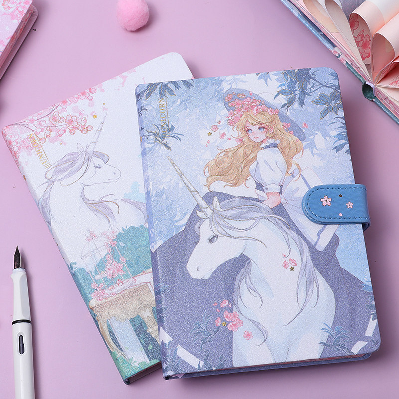 金谷花樱有时日系樱花手账本方格少女心网红套装文艺手帐本笔记本子