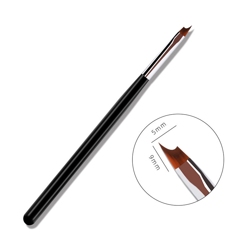 美甲半月大刀法式笔 黑杆斜口8#法式月牙笔 法式甲彩绘笔系列,彩妆/香水/美妆工具,美甲笔/美甲刷/美甲笔刷套装,淘宝优惠券,粉丝福利购,淘宝优惠卷