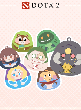 DOTA2 TI主题英雄祈福铃铛刀塔潮玩水音铃盲盒铃铛挂饰V社周边