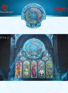 DOTA2 TI周边刀塔国际邀请赛浮光殿堂主题鼠标垫办公桌垫防滑锁边