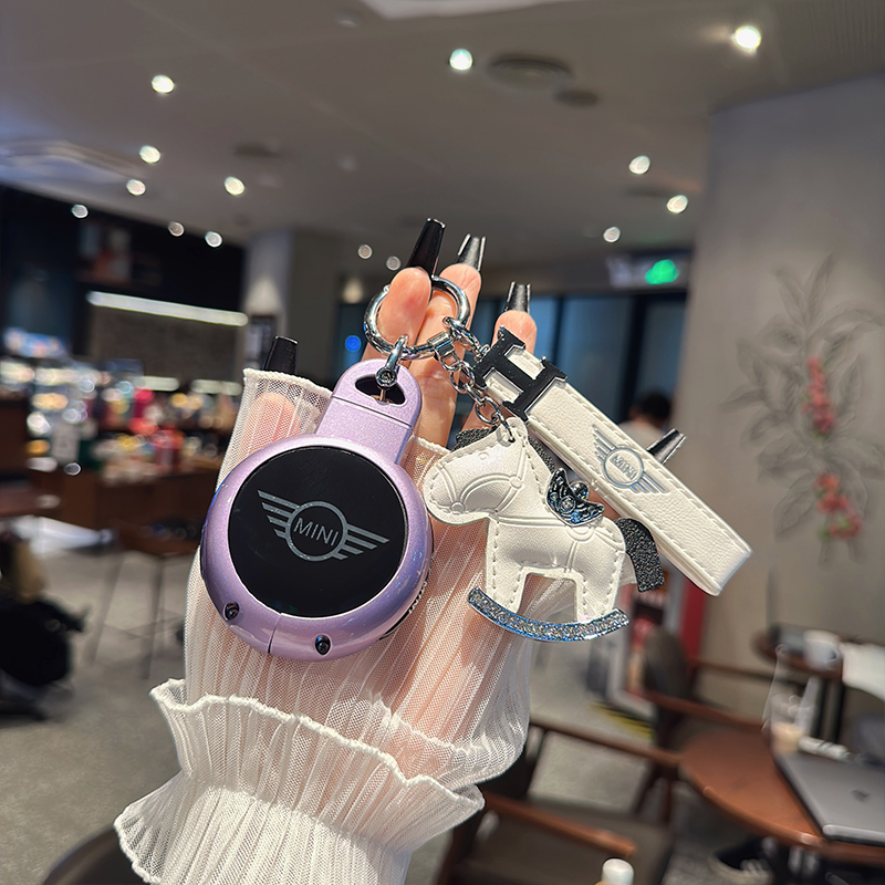 适用宝马mini钥匙套迷你countryman壳cooper钥匙包f54f55f56F60扣