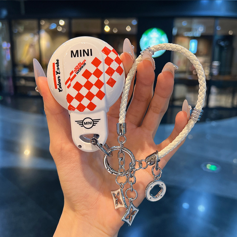 适用宝马mini钥匙套新countryman包cooper one迷你clubman壳扣女