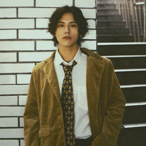 复古古着经典港风日系灯芯绒西装