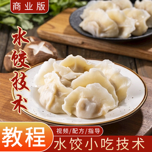 热销商用水饺技术调牛肉馅素馅饺子母鲅鱼馅配方和面教程视频资料