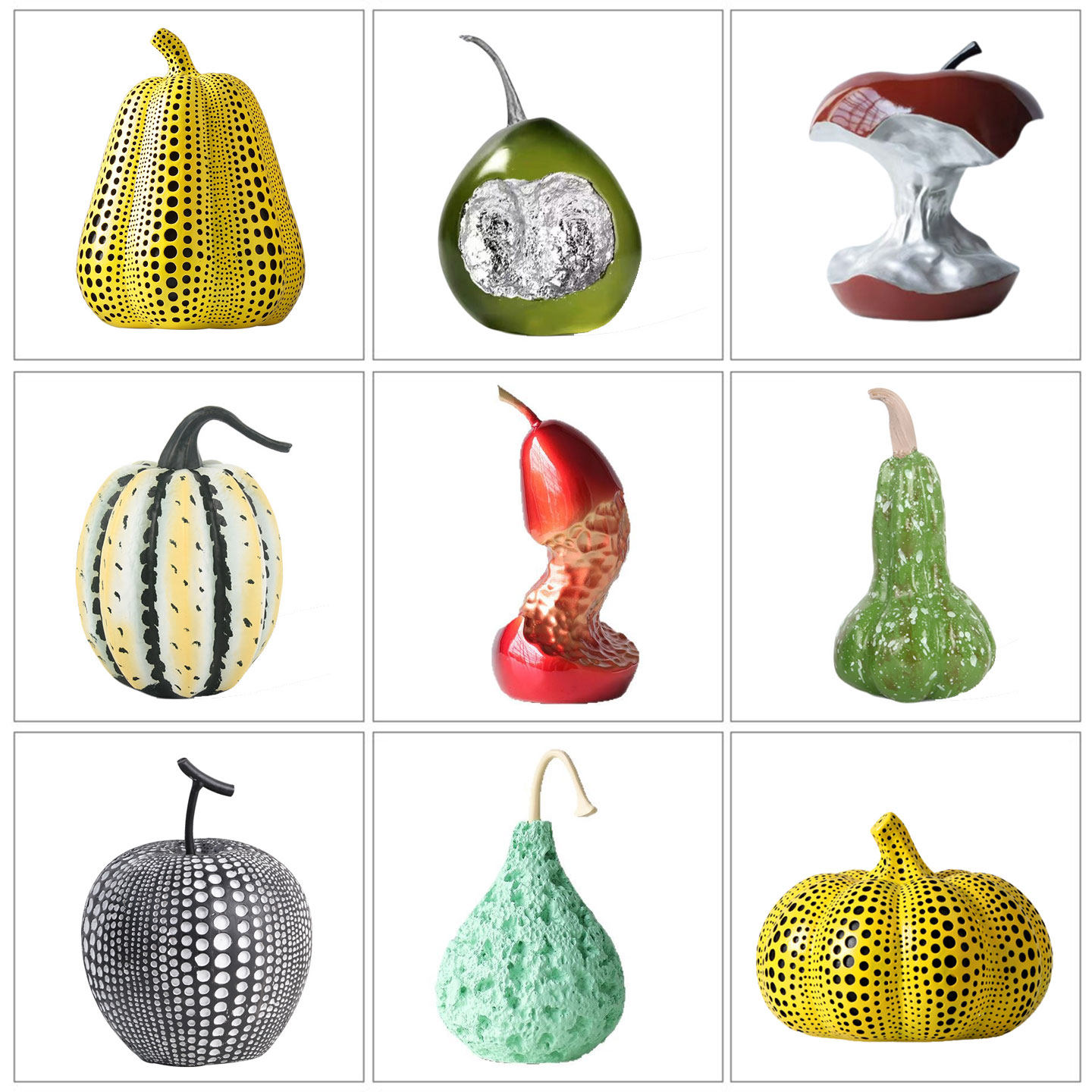 北欧简约仿真彩色卡通水果蔬果模型摆件样板间儿童房书桌餐桌摆设